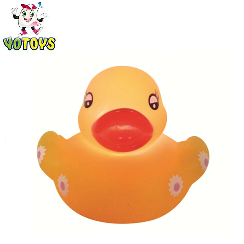 Led Flashing  bath light up floating Rubber Duck,christmas bath ducks for baby