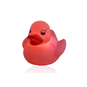 Safe Flashing pool water duck baby floating led bathtub toy