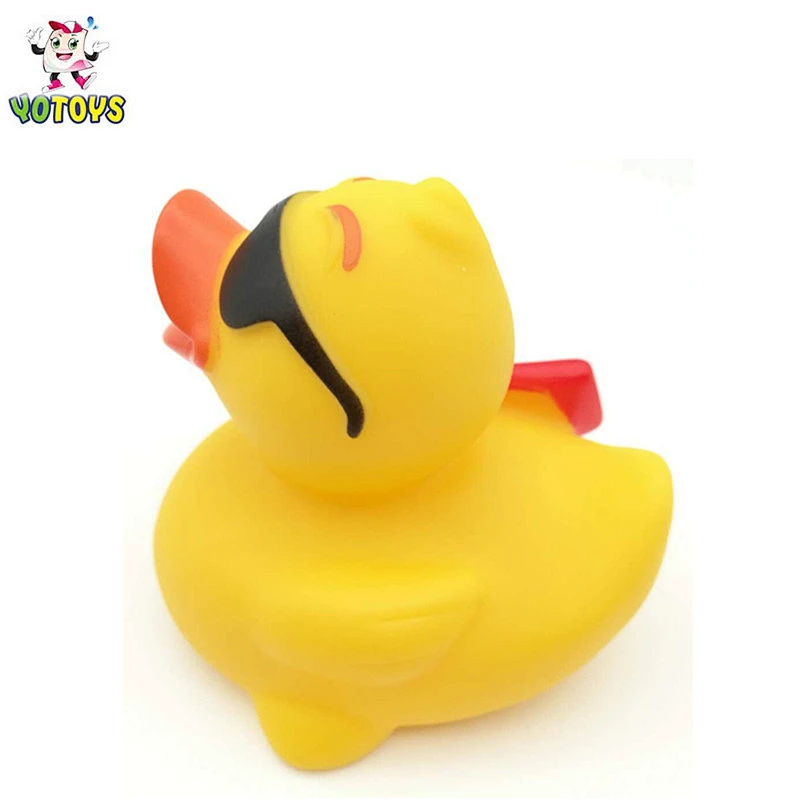 OEM New Design Custom Vinyl Rubber Duck with Sunglasses Baby Bath Duck
