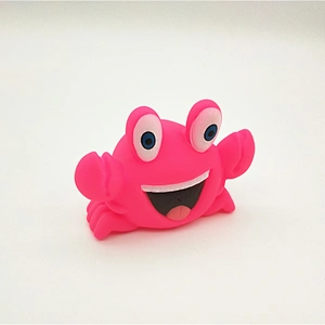 Company promotion rubber crab toy floating vinyl animal