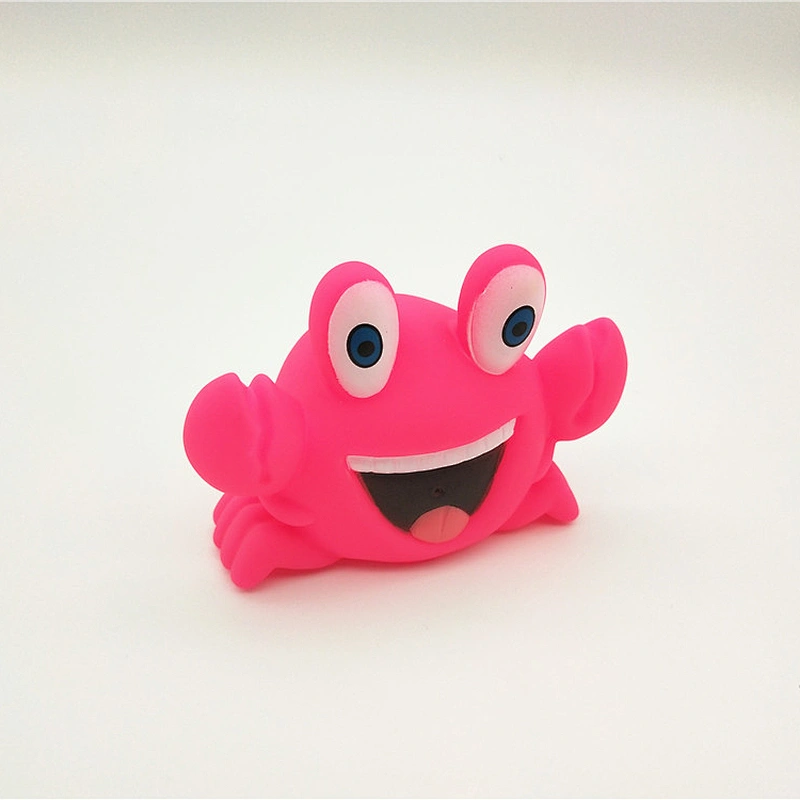 Company promotion rubber crab toy floating vinyl animal