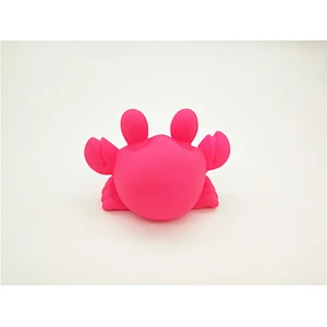 Company promotion rubber crab toy floating vinyl animal