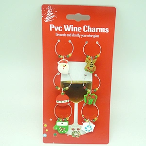 Christmas beautiful Wine Charms/ Xmas Wine Charms/ Beautiful bar wine charms