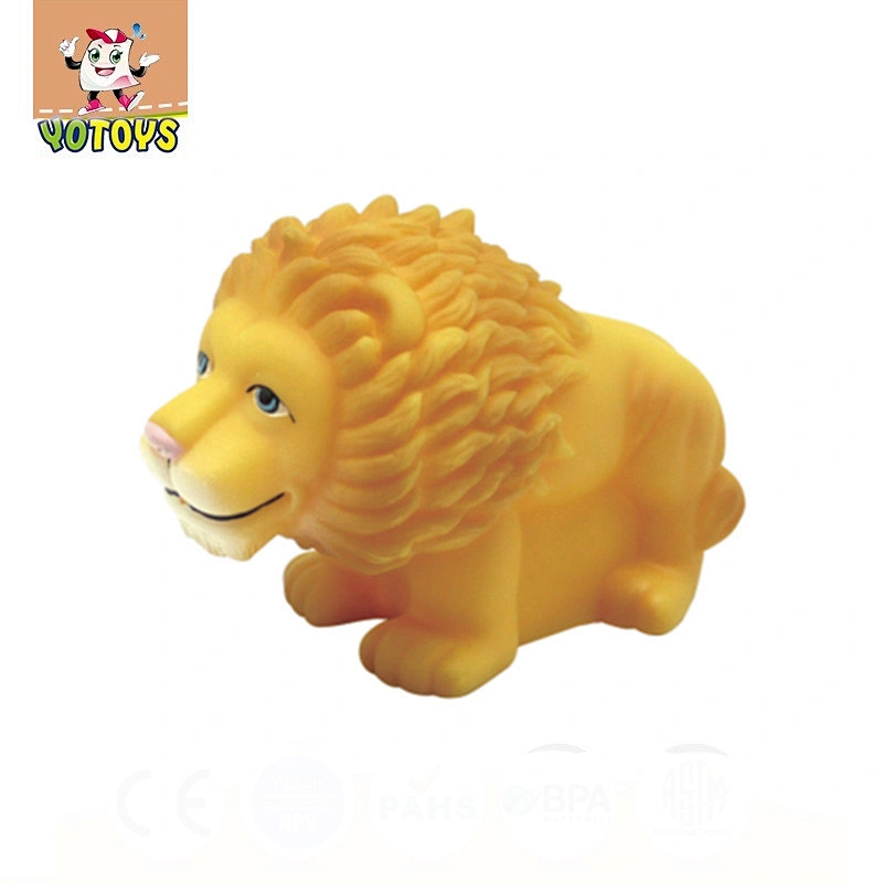 Spraying Water Vinyl material yellow lion toy