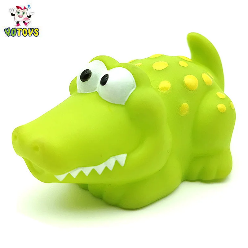 Lovely Water Spray toy Eco-friendly Rubber Green Dinosaur Toys kids smart toys for promotions