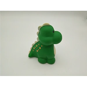 Custom Little Baby Cartoon Soft Rubber Dinosaur Toy with Squirter