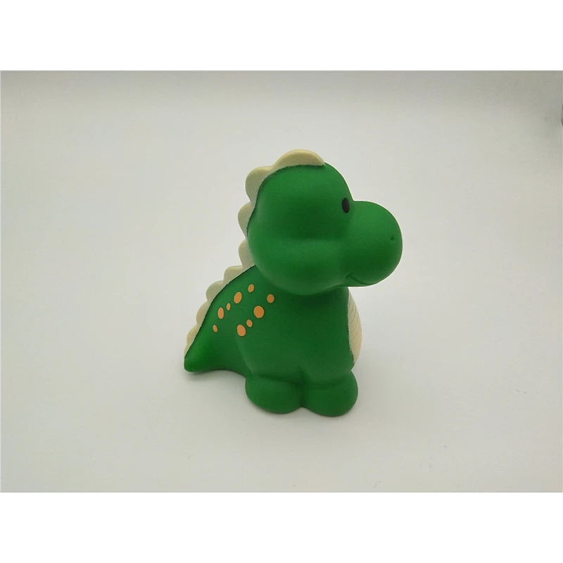Custom Little Baby Cartoon Soft Rubber Dinosaur Toy with Squirter