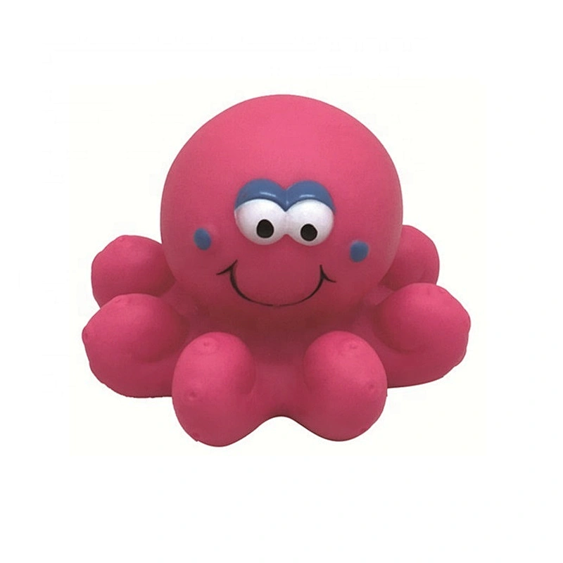Customized top quality rubber floating octopus bath toy