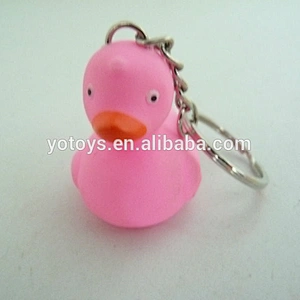 plastic promotion keychain pvc duck key chain