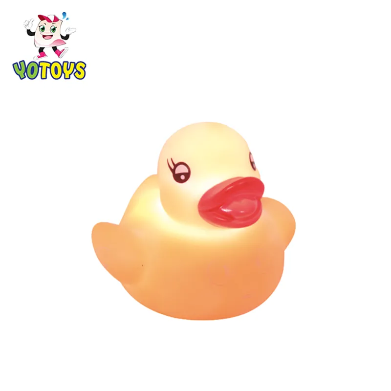LED PVC Light Up Flashing Christmas Duck Bath Baby Product LED Toy