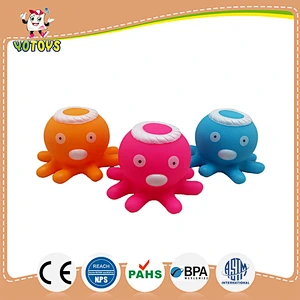 octopus bath toy/squirt animals toy/floating rubber toy