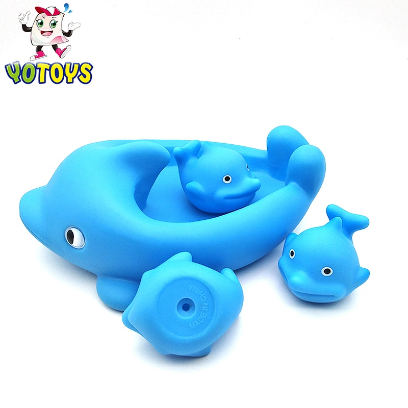 2018 newest Water Squirter Fish Bath Toys, high quality plastic bath sea animal toy sets
