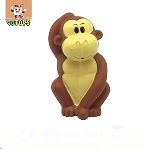Customized pvc vinyl lovely plastic monkey toy
