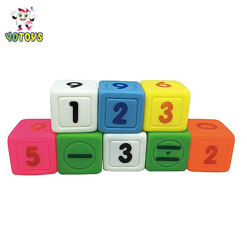 Top quality plastic toys En71 new number blocks promotional gift pvc toys educational toys for kids