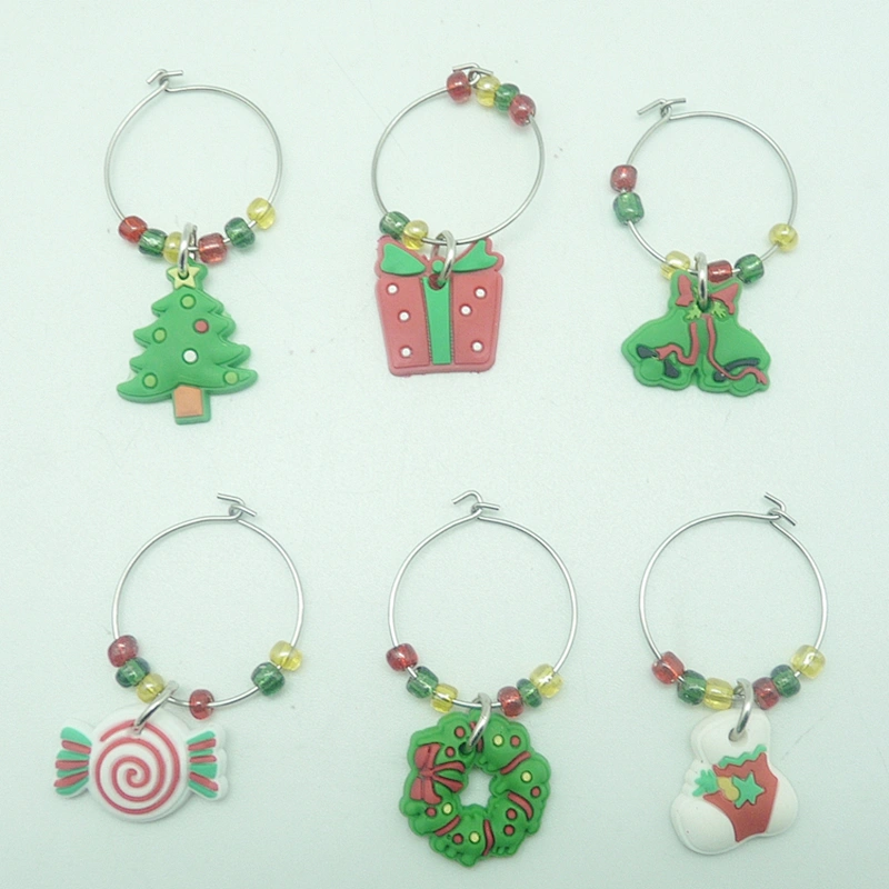Christmas beautiful Wine Charms/ Xmas Wine Charms/ Beautiful bar wine charms