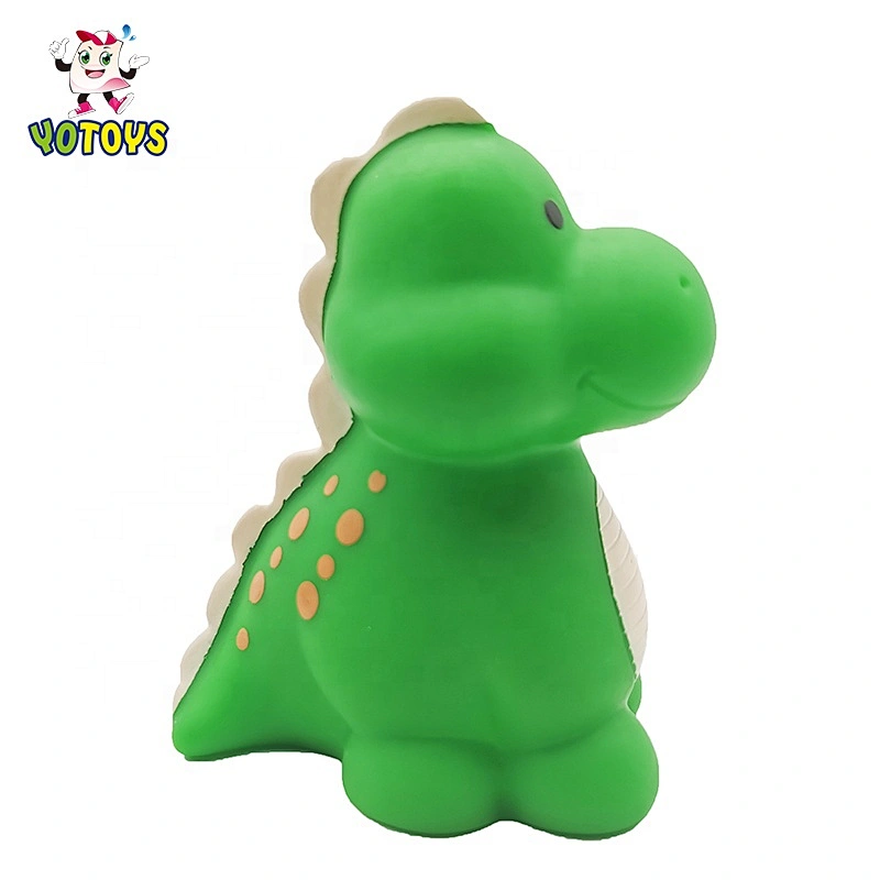 Retail And Wholesale PVC material children squirter custom design rubber mini dinosaurs baby toy