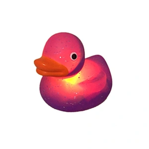 Safe Flashing pool water duck baby floating led bathtub toy