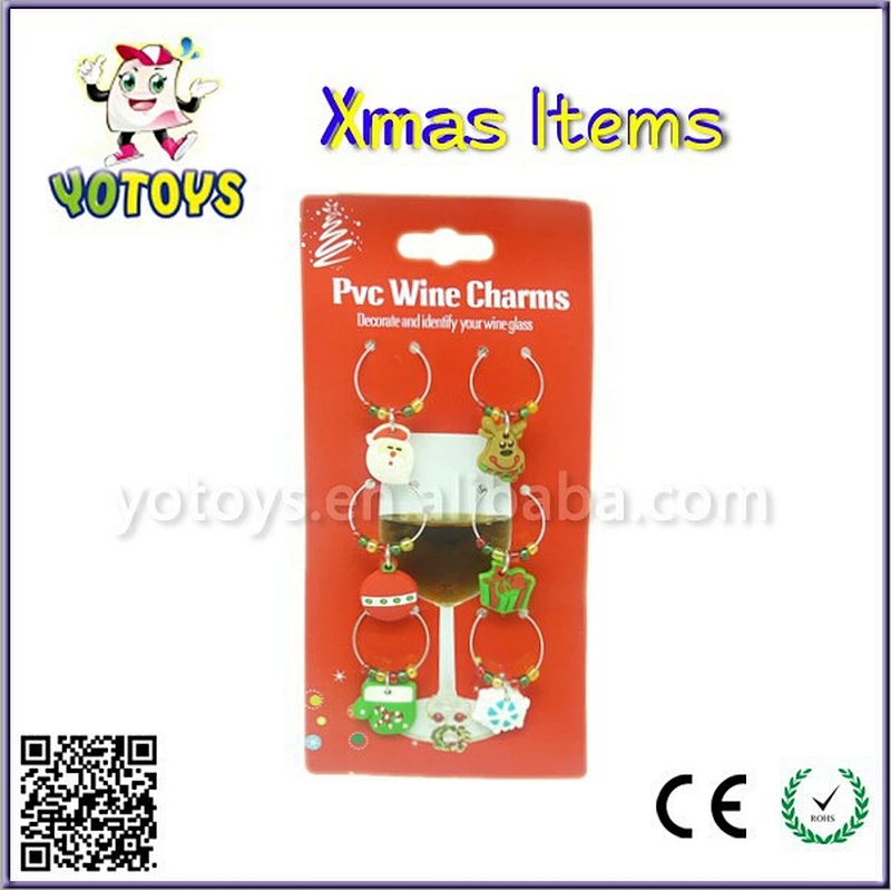Christmas wine charms party supply!