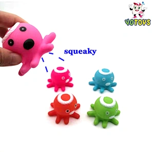 Funny Small soft Plastic baby bath Toy Octopus
