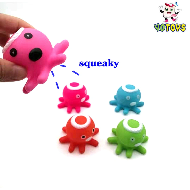 Funny Small soft Plastic baby bath Toy Octopus