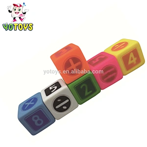 Educational Rubber Vinyl PVC building blocks for children gifts