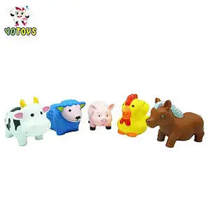 Top quality toy animal set custom design Bulk Plastic farm animals toys for babies