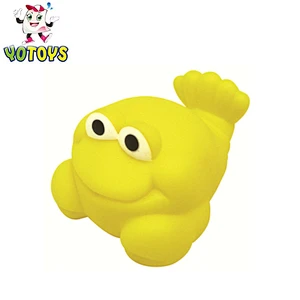 Wholesale mini rubber yellow lobster plastic animal toy