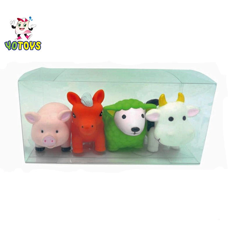 Pink and White Color Little Bath Duck with Hearts in PVC Box