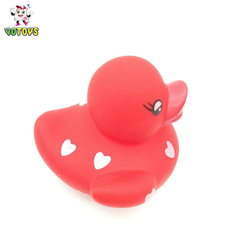 Promotion Colorful Floating And Squirting Bath Toy Plastic Duck for Baby