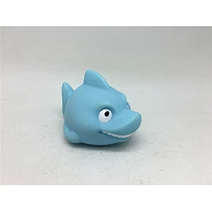 Blue Color Sitting Rubber Hippo Bath Toy