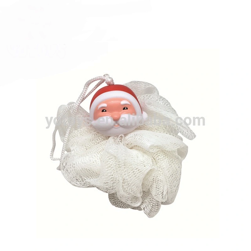 High quality mesh bath puff soap ball with cute toys