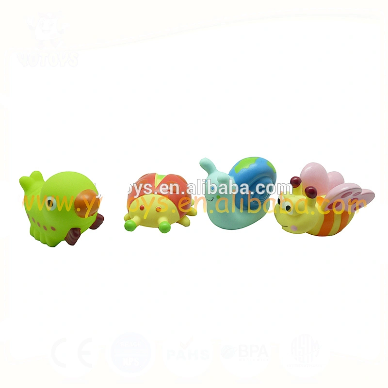 EN71 Floating custom make squeeze toy plastic bath time pvc toy