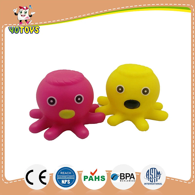 octopus bath toy/squirt animals toy/floating rubber toy