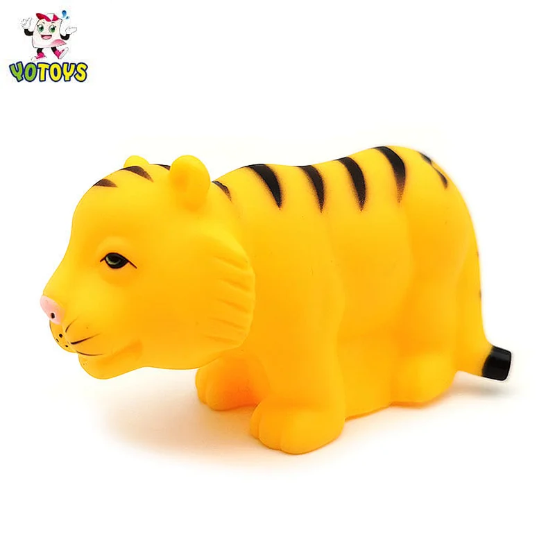 Top quality PVC bath toys animal lion and tiger baby toy custom design plastic baby bath toys for child