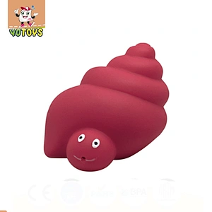 2018 Kids funny Bath Toy Rubber sea snail