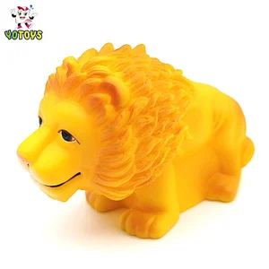 Top quality PVC bath toys animal lion and tiger baby toy custom design plastic baby bath toys for child