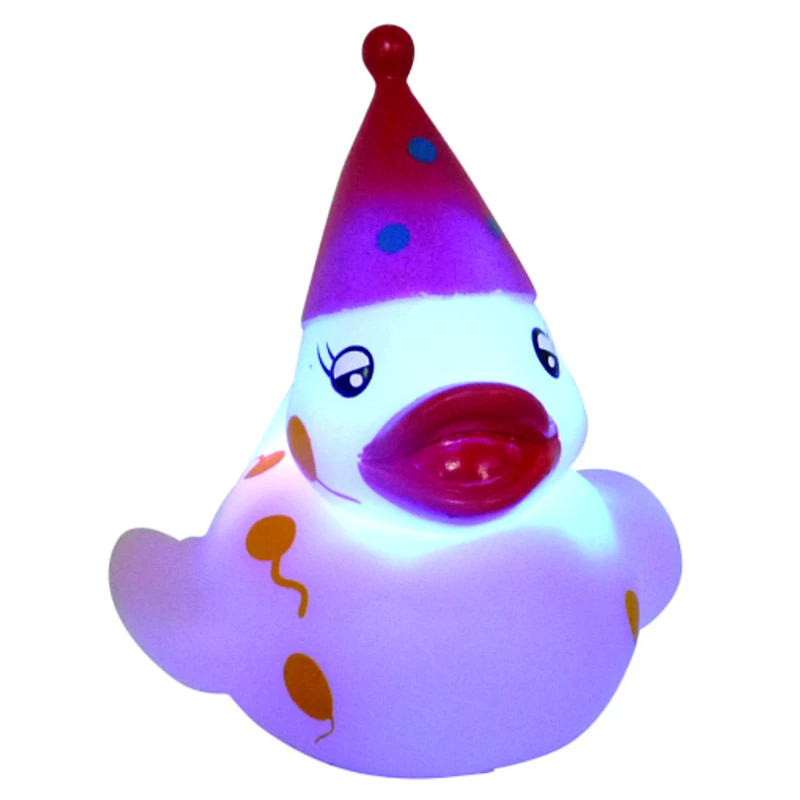 Hot sale LED pvc bath toy light up christmas hats