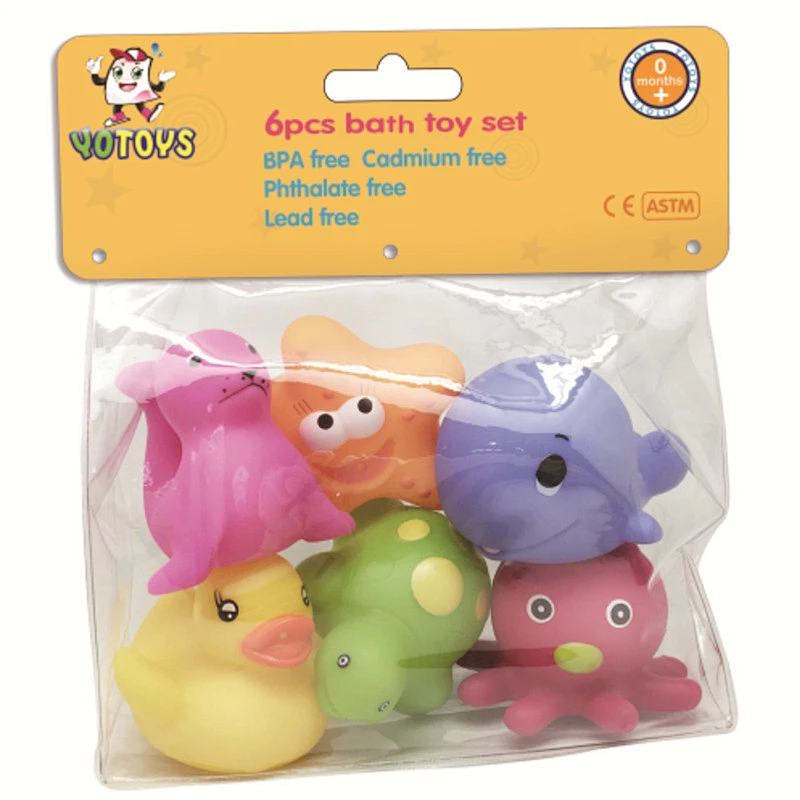 Top quality Baby PVC Toy Cute Baby Bath Toy Set Wholesale Vinyl Toy for child