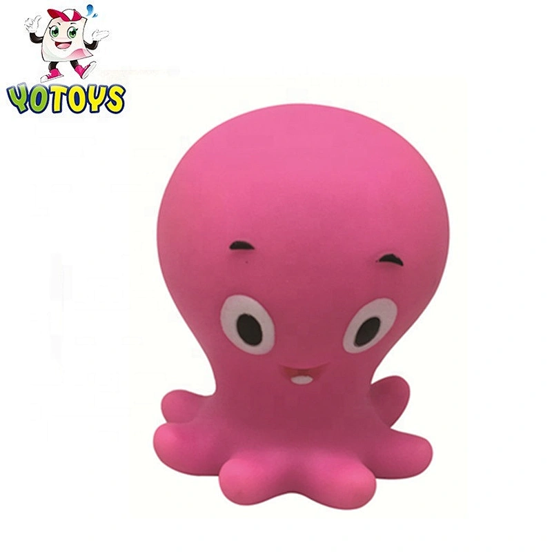 Customized top quality rubber floating octopus bath toy
