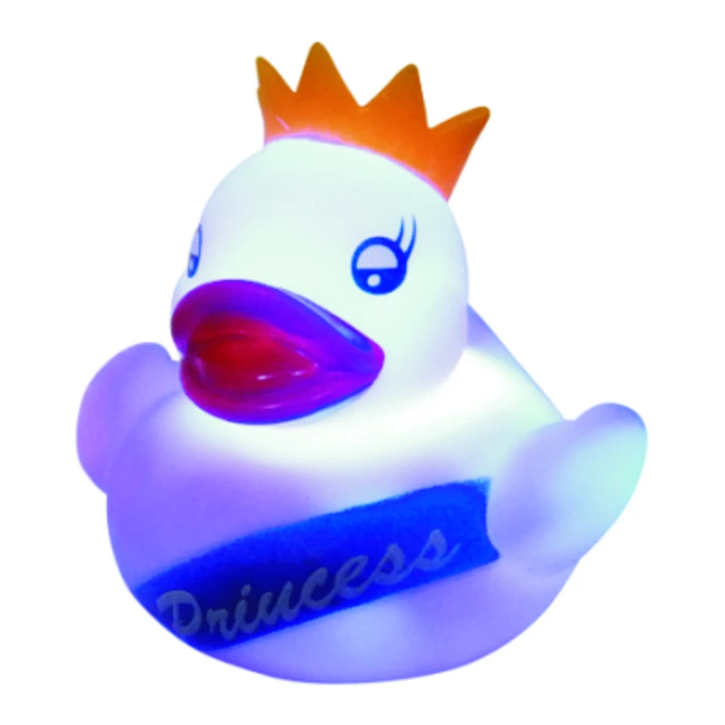 2019  custom blue rubber PVC angel duck kids love light up flying Plush toys for baby
