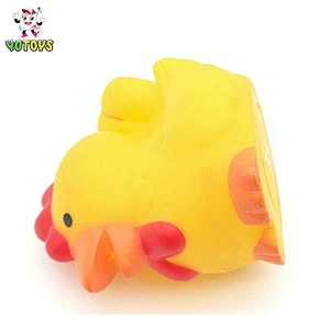 Eco-friendly Rubber Animal Cock Style Vinyl Shower Baby Toy