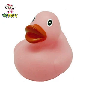 New Design Pink Weighted Rubber Duck Bath Toy Style