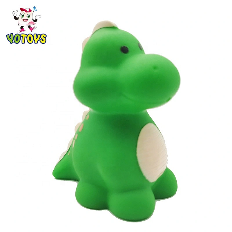 Retail And Wholesale PVC material children squirter custom design rubber mini dinosaurs baby toy