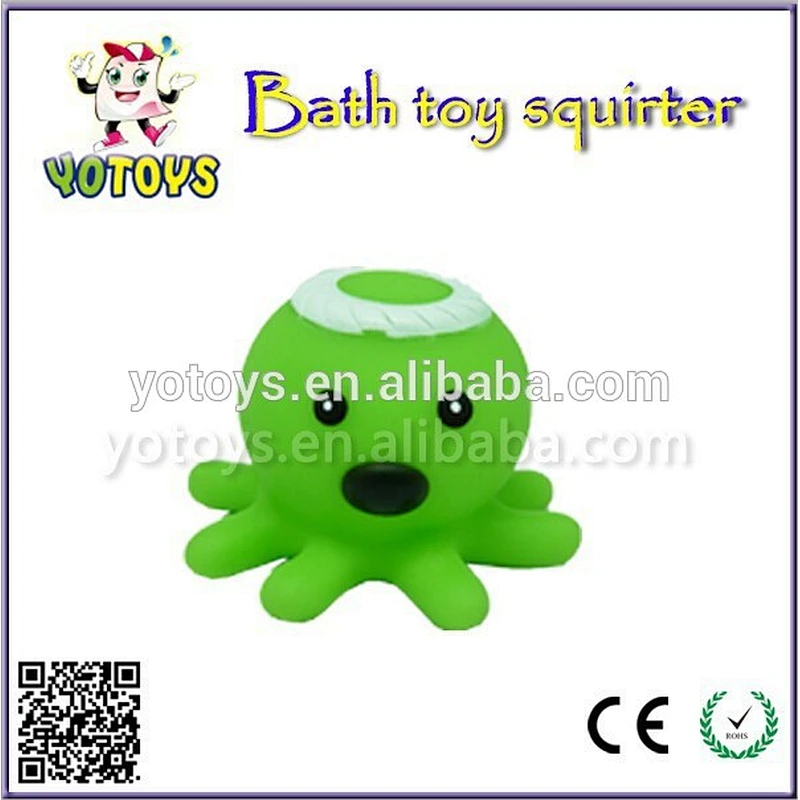 Colorful Plastic Small Sea Animal Toy Octopus For Baby Bathing Play