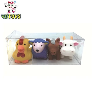 Animal dog toy eco friendly material shower time rubber toys for baby