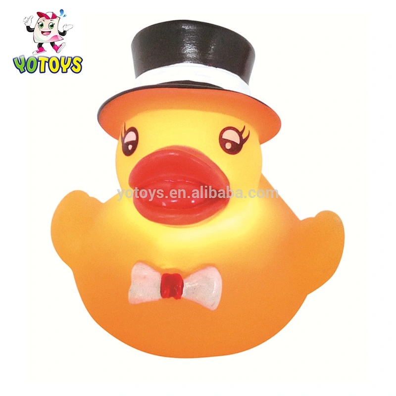 Creative weighted floating LED duck / wedding rubber duck for sale