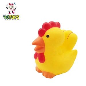 Baby bath mini cow rubber animals toy for kids