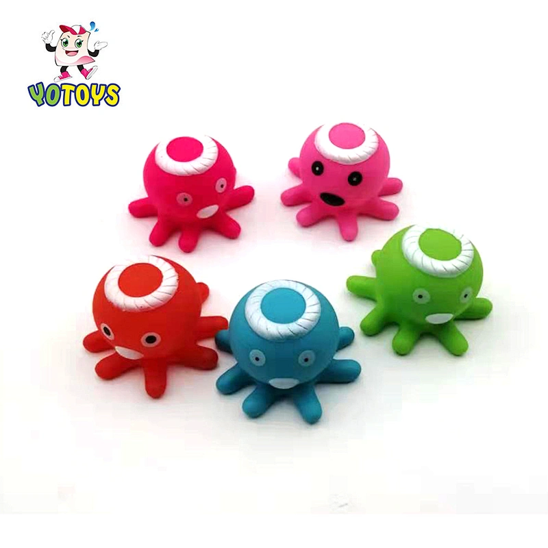 Funny Small soft Plastic baby bath Toy Octopus