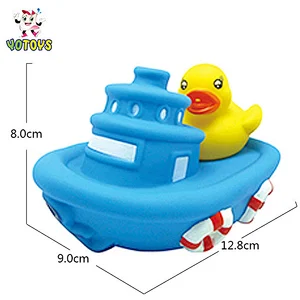 Baby Bathing Water Squirt Custom Boat Bath Toy