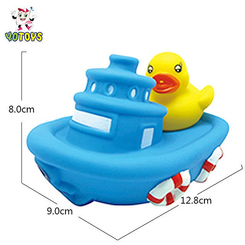 Baby Bathing Water Squirt Custom Boat Bath Toy